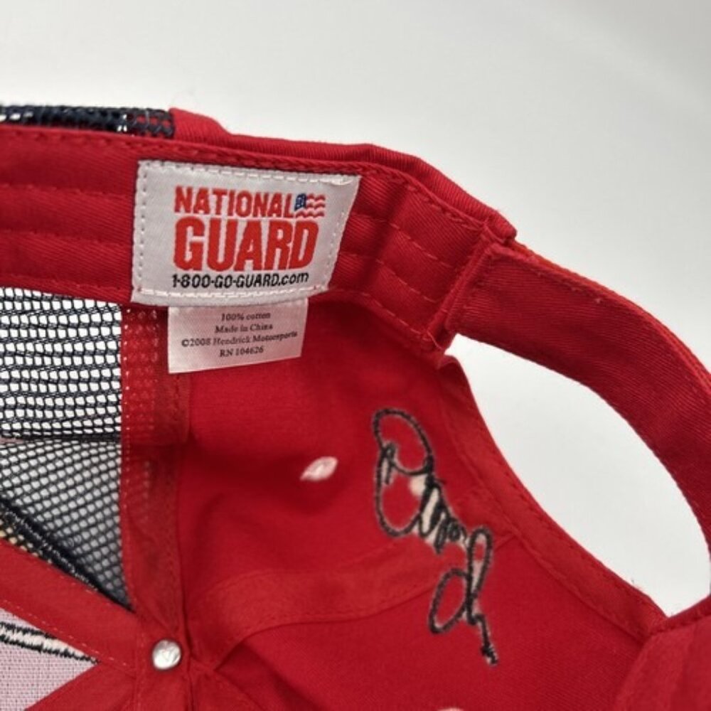 2008 Dale Earnhardt Jr National Guard 88 Cap Hat Red NASCAR Hendrick Motorsports - Picture 6 of 7